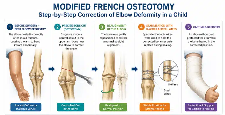 Advanced Modified French Osteotomy technique performed at Rama Hospital Hapur