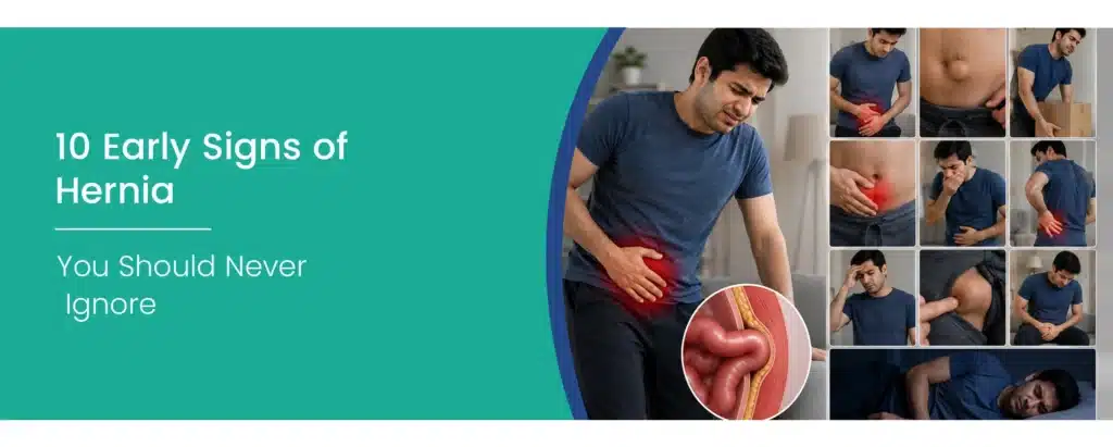 Early signs of hernia