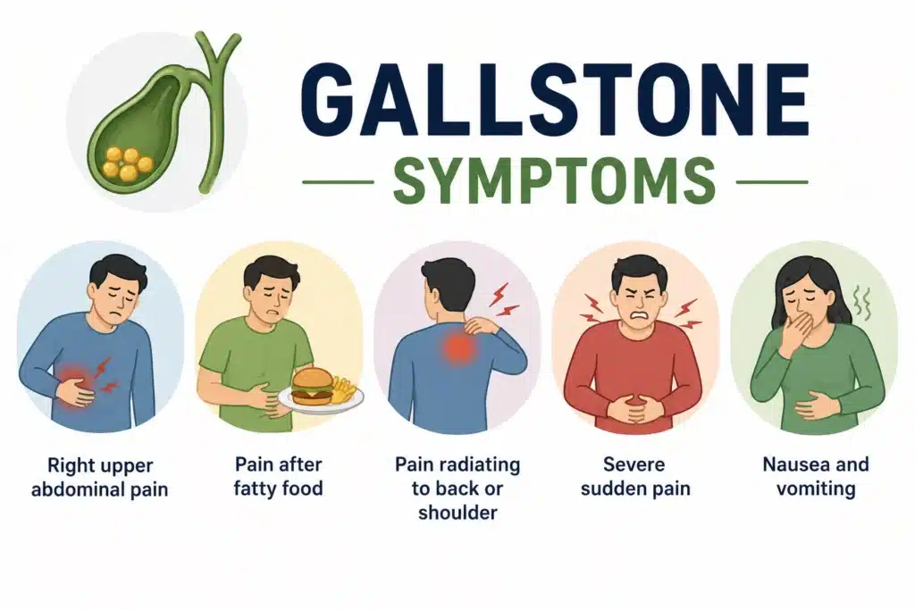 Gallstones vs Gastric Pain symptoms