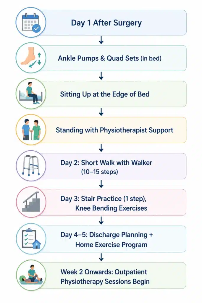 Knee replacement physiotherapy