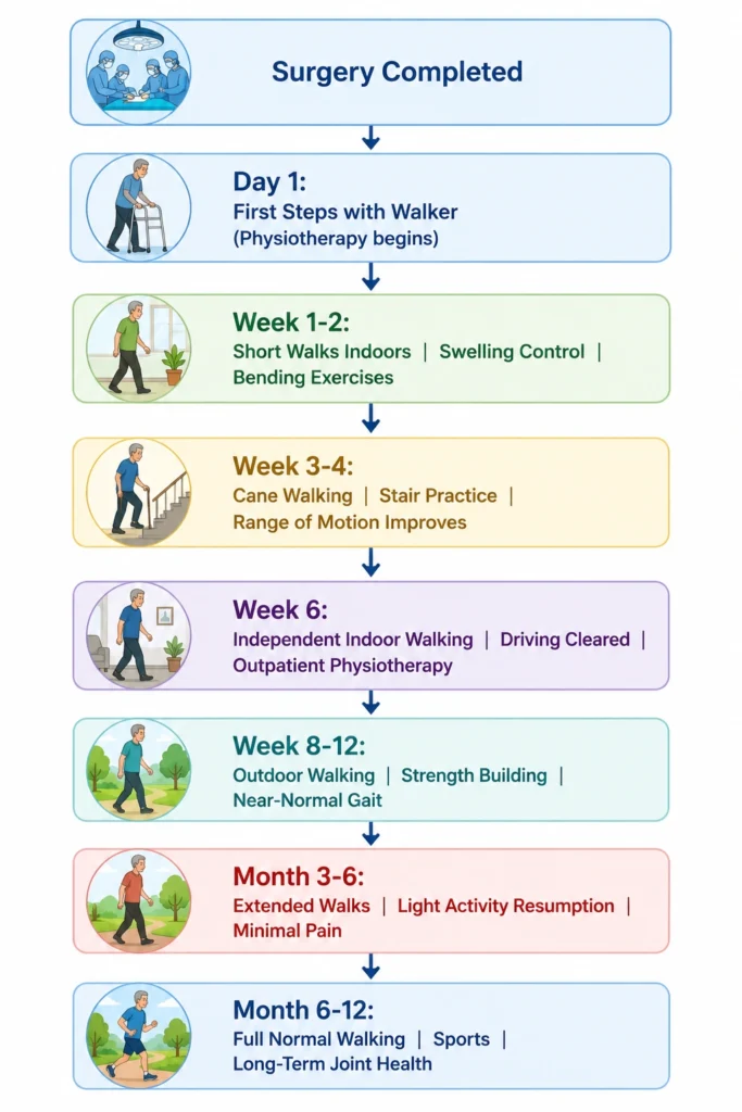 Journey from Surgery to Normal Walking