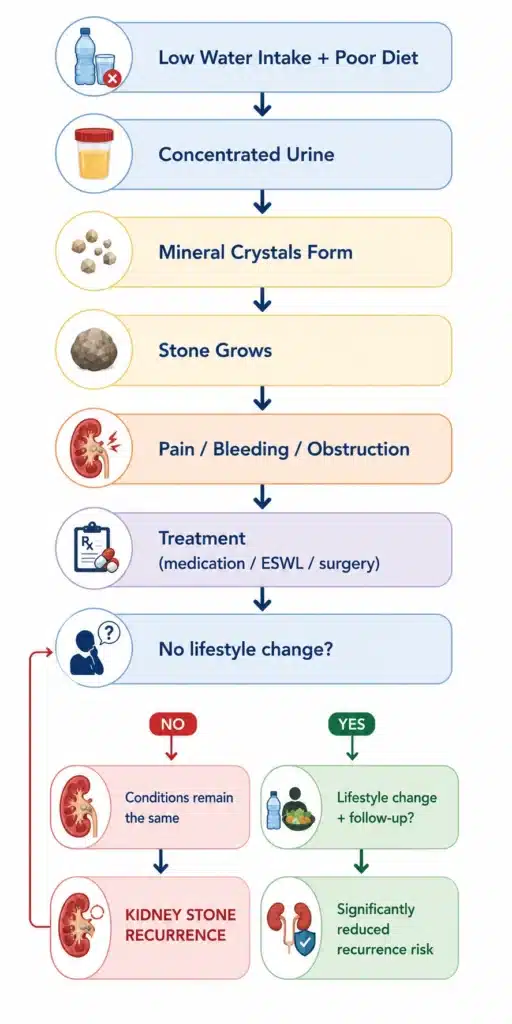 Kidney Stone Recurrence Flowchart