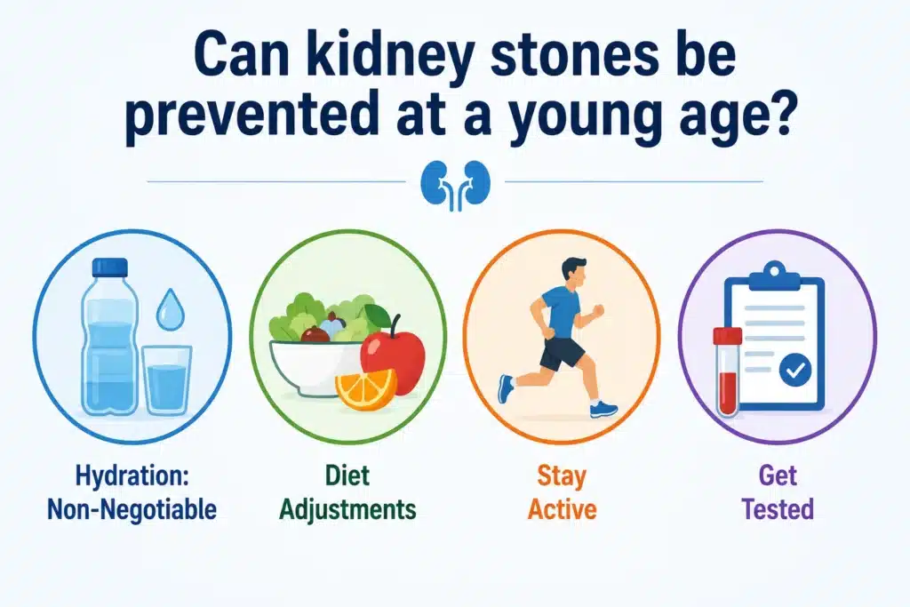 Preventing kidney stones at a young age