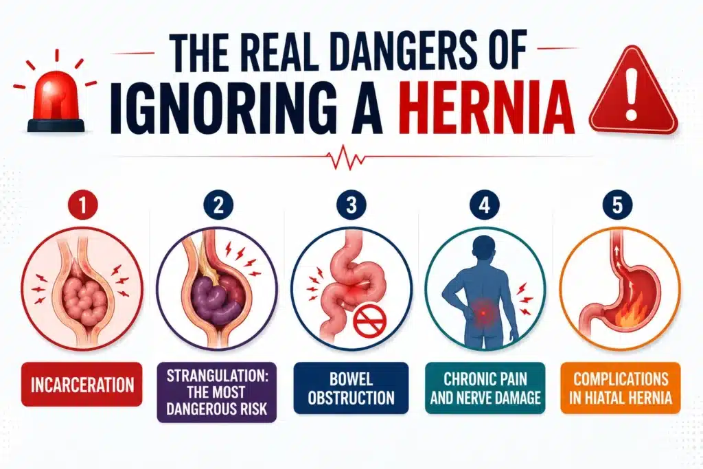 what risks of untreated hernia