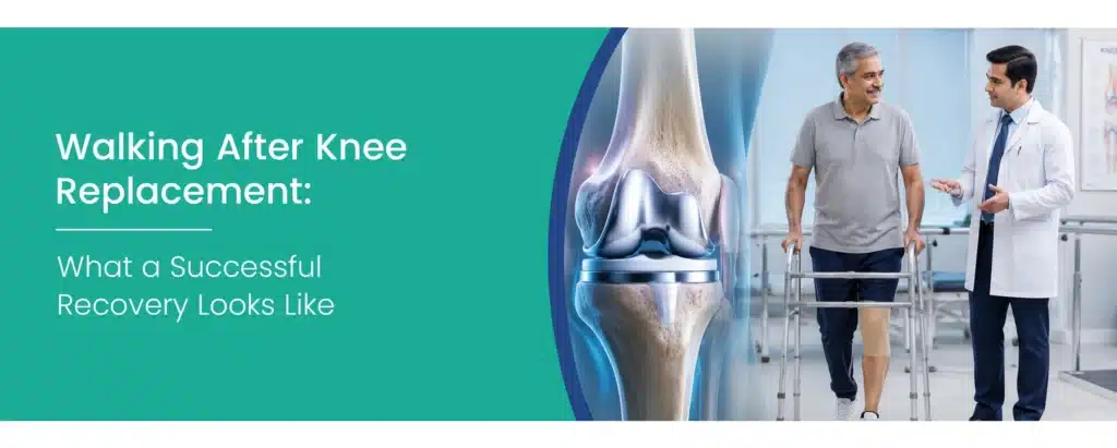 Walking after knee replacement