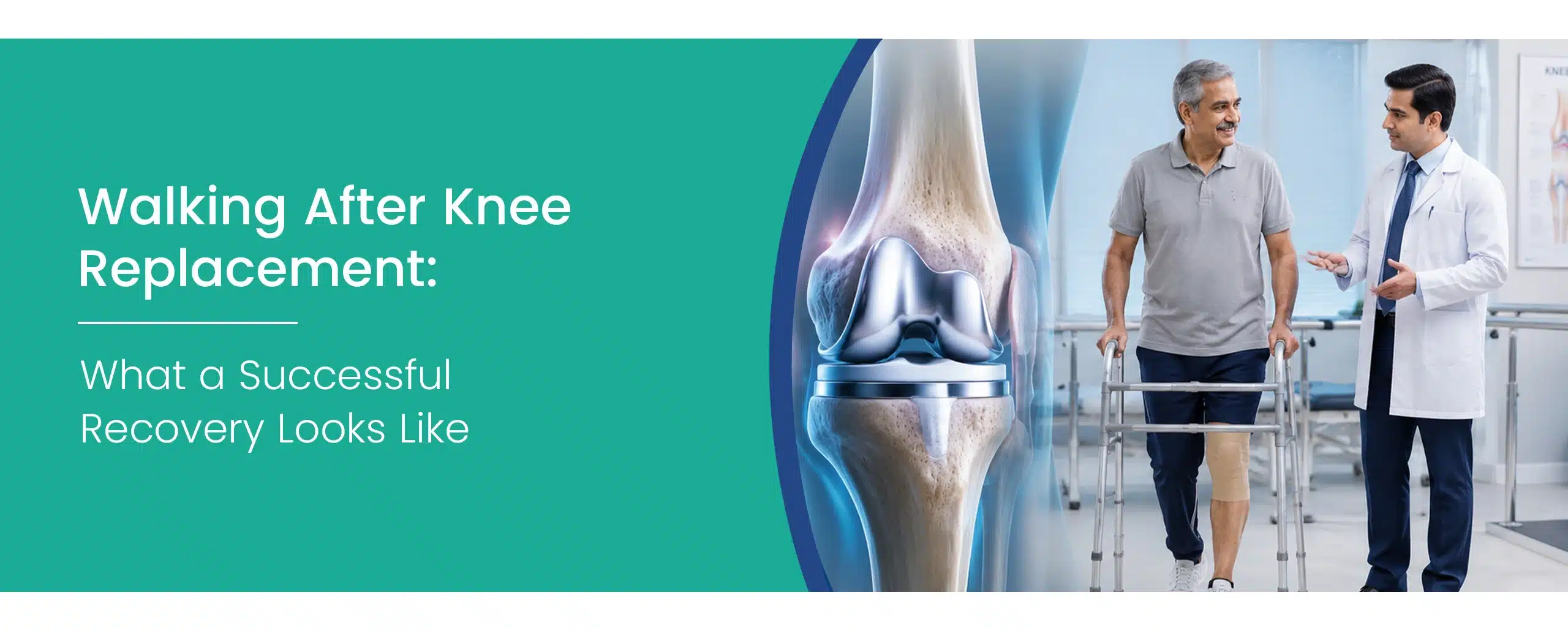 Walking after knee replacement
