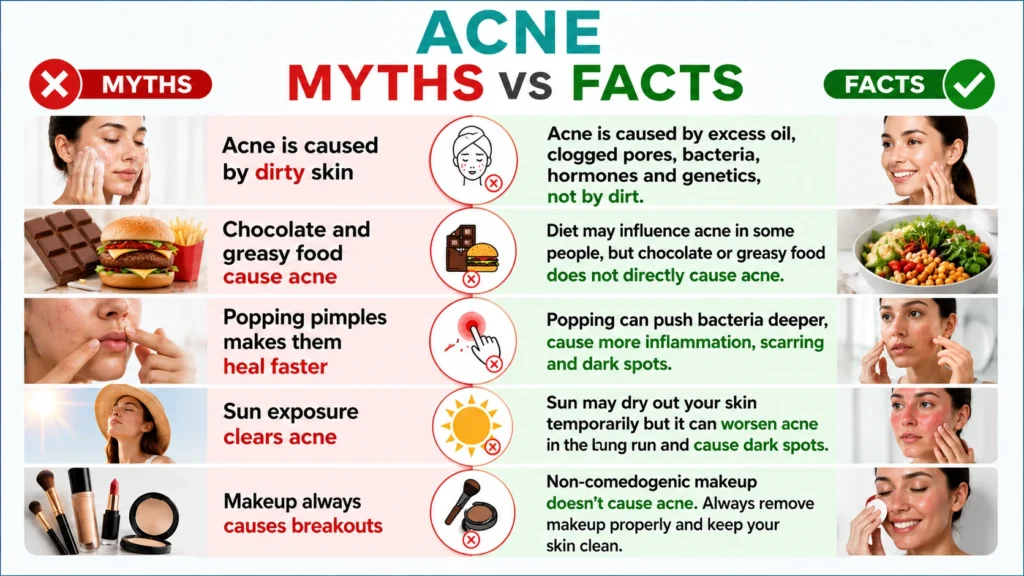 Acne Myths vs Facts