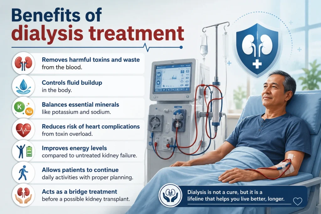 Benefits of dialysis treatment