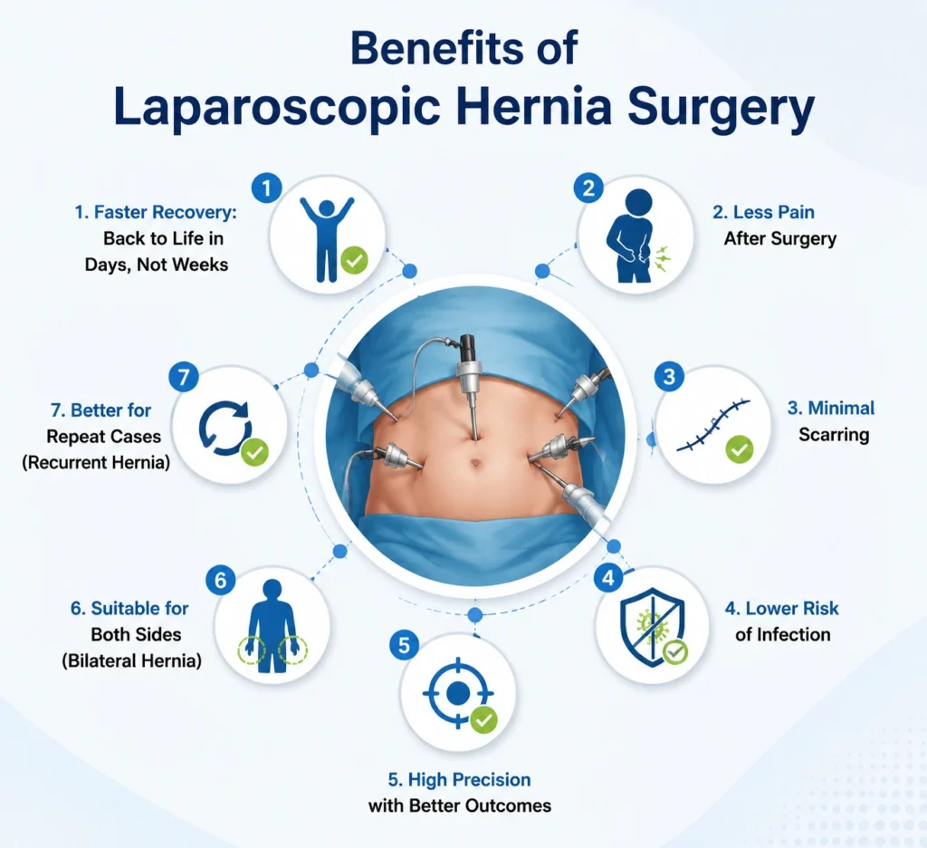Laparoscopic hernia surgery