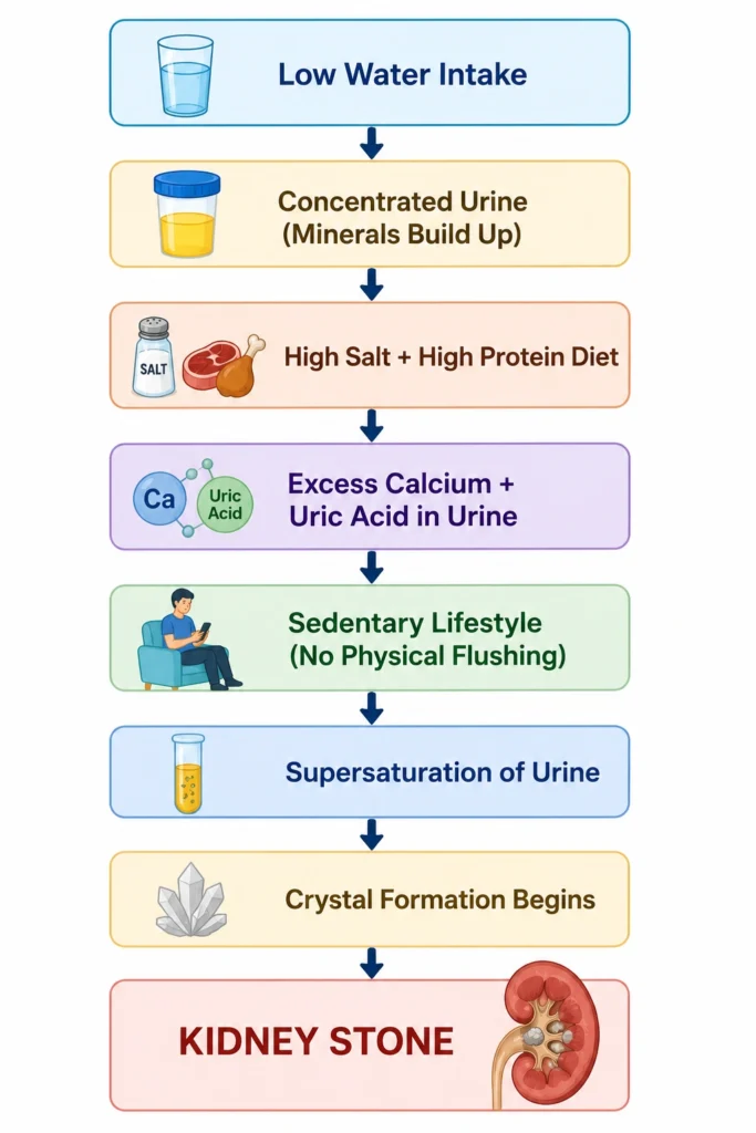 daily habits causing kidney stones