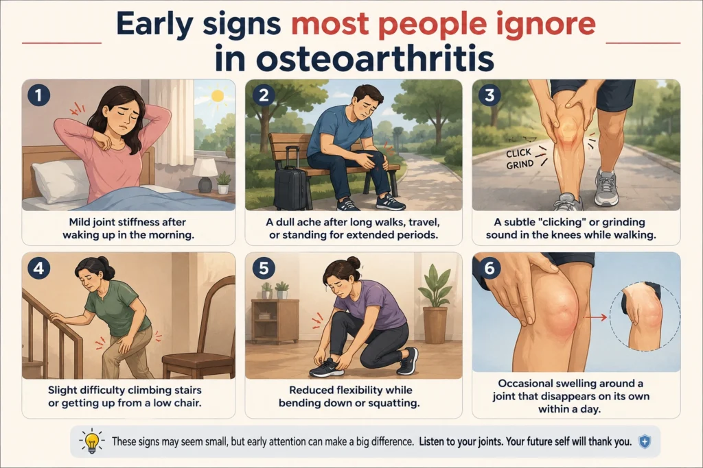 Early signs most people ignore in osteoarthritis