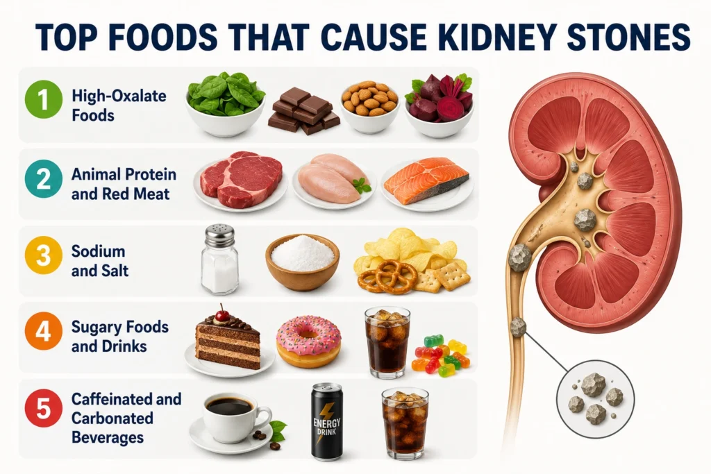 Foods that cause kidney stones