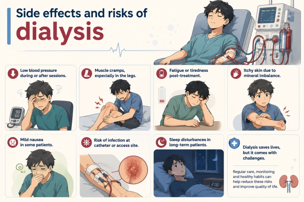 Side effects and risks of dialysis