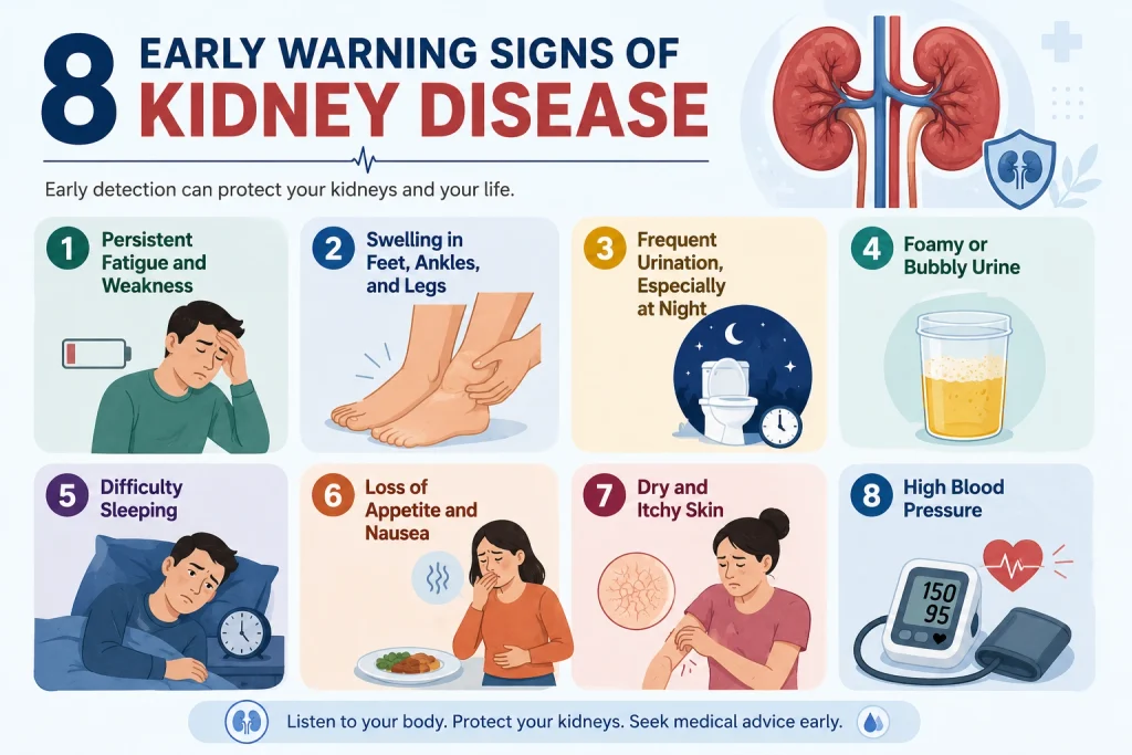8 early warning signs of kidney disease