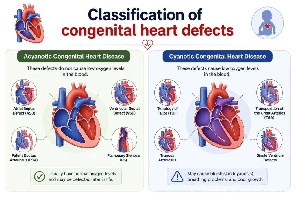 Classification of congenital heart defects