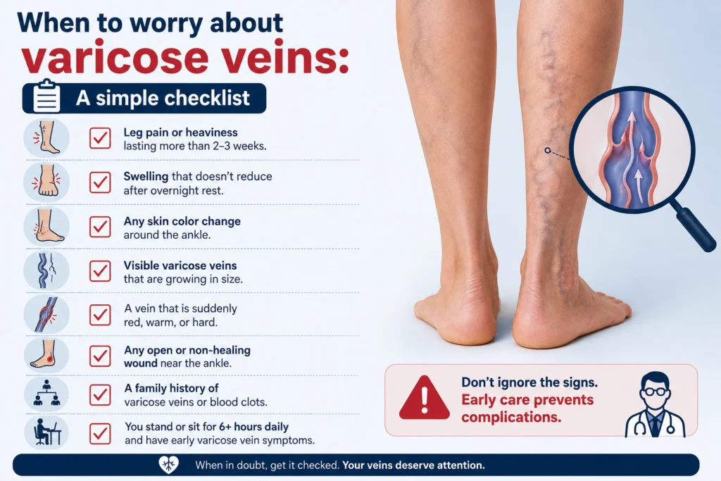 When to worry about varicose veins