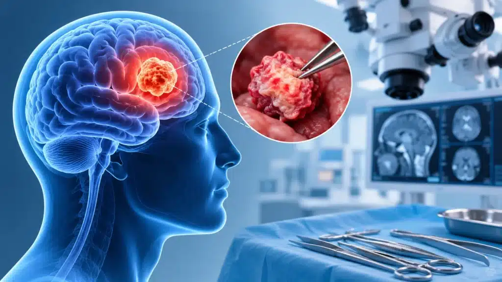 Brain tumor excision