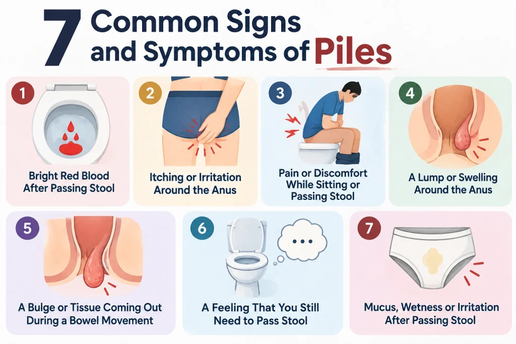 Common Signs and Symptoms of Piles