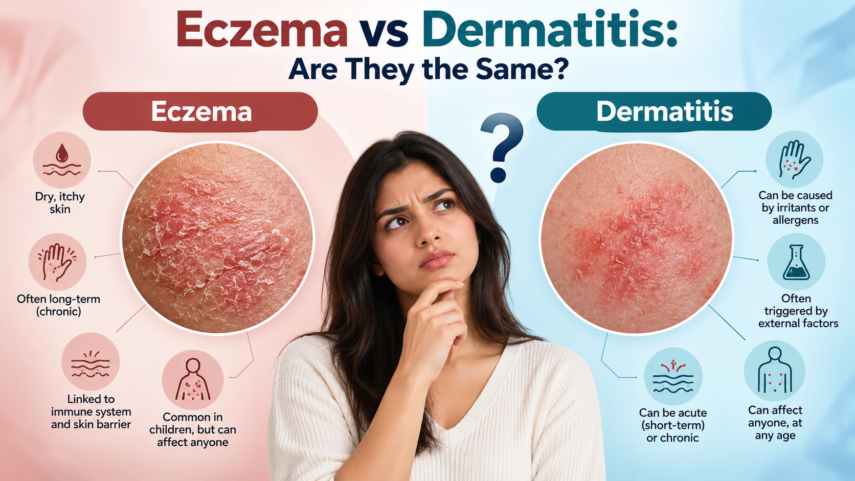 Eczema vs Dermatitis