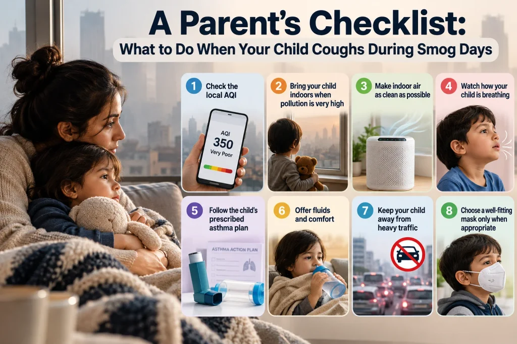 Child Coughs During Smog Days