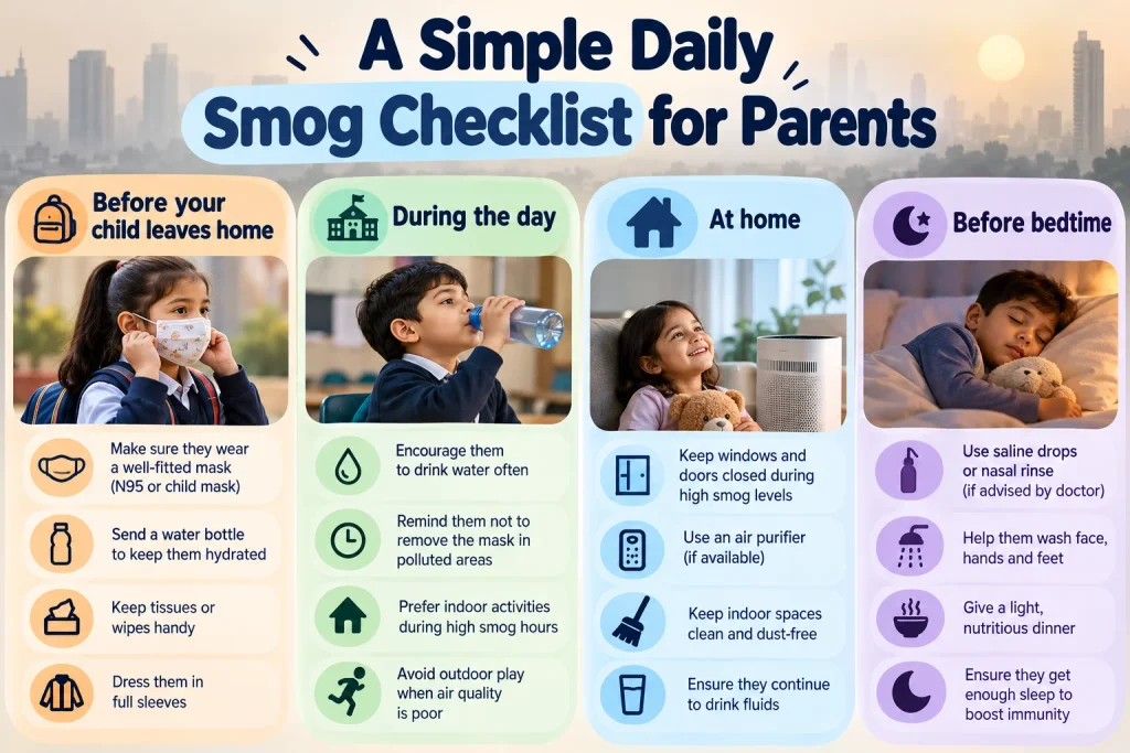 Simple Daily Smog Checklist for Parents