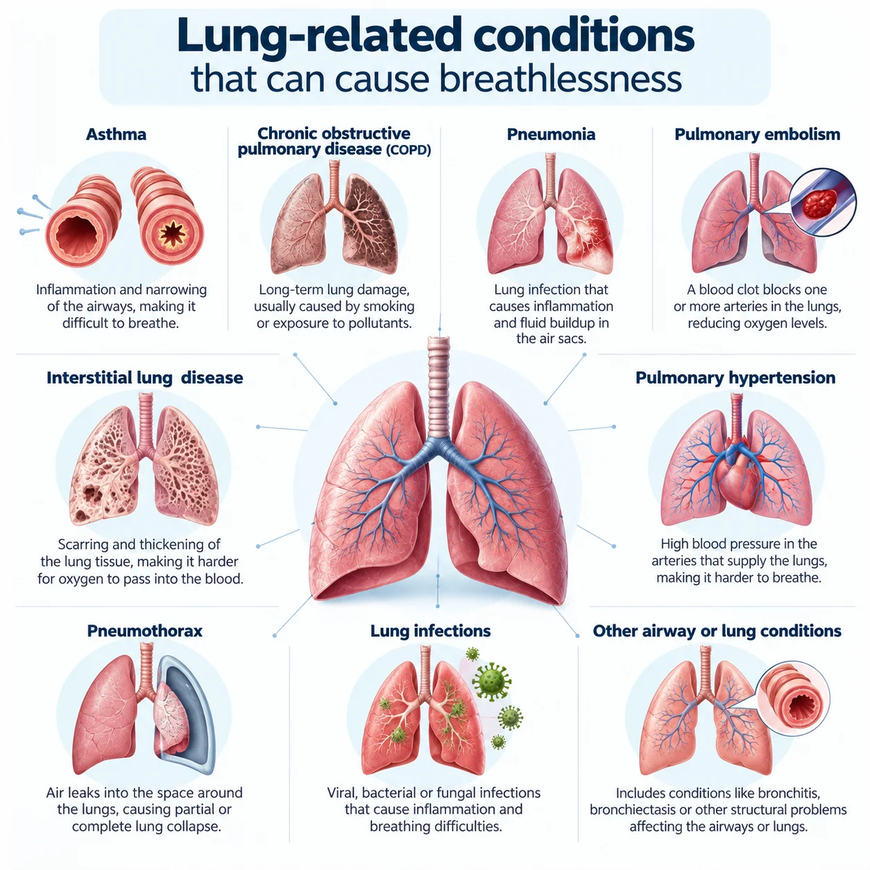 Breathlessness More Likely to Be a Lung Problem 